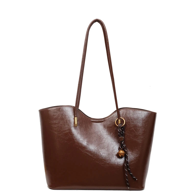 2025 Fashion Tote Bags for Women Versatile Commuting Women's Handbags PU Hasp Large Capacity Shoulder Bags High Quality