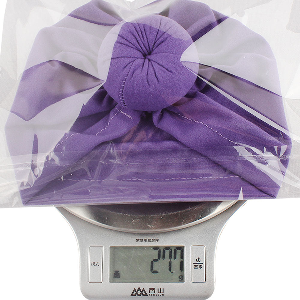 2023 European and American New Baby Products Kidsren's Turban Hat Baby Pure Color Knotted Indian Pullover Hat Amazon
