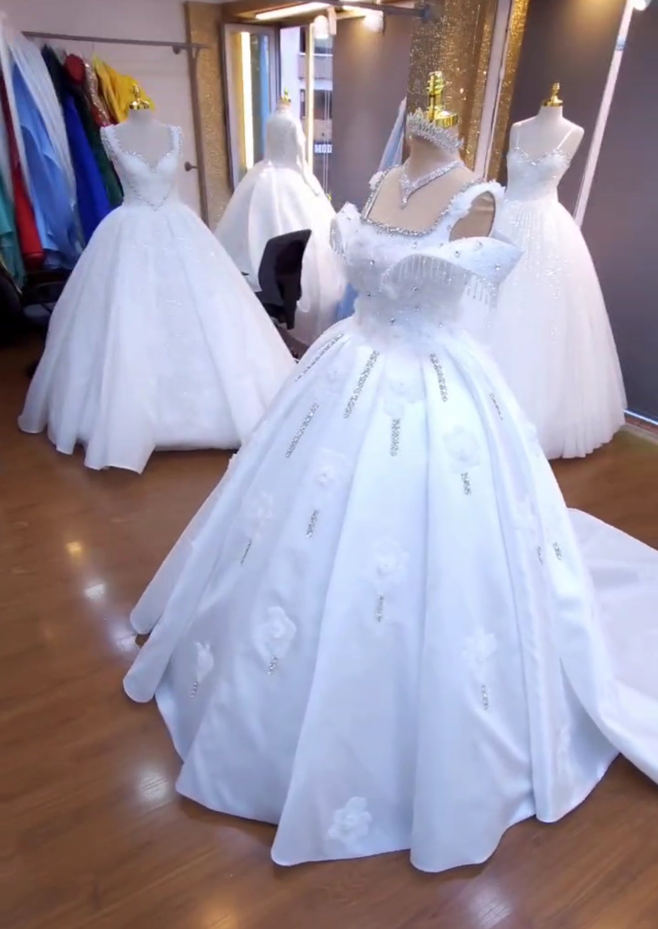 Turkey Regal Blossom Ball Gown – Embroidered Elegance
