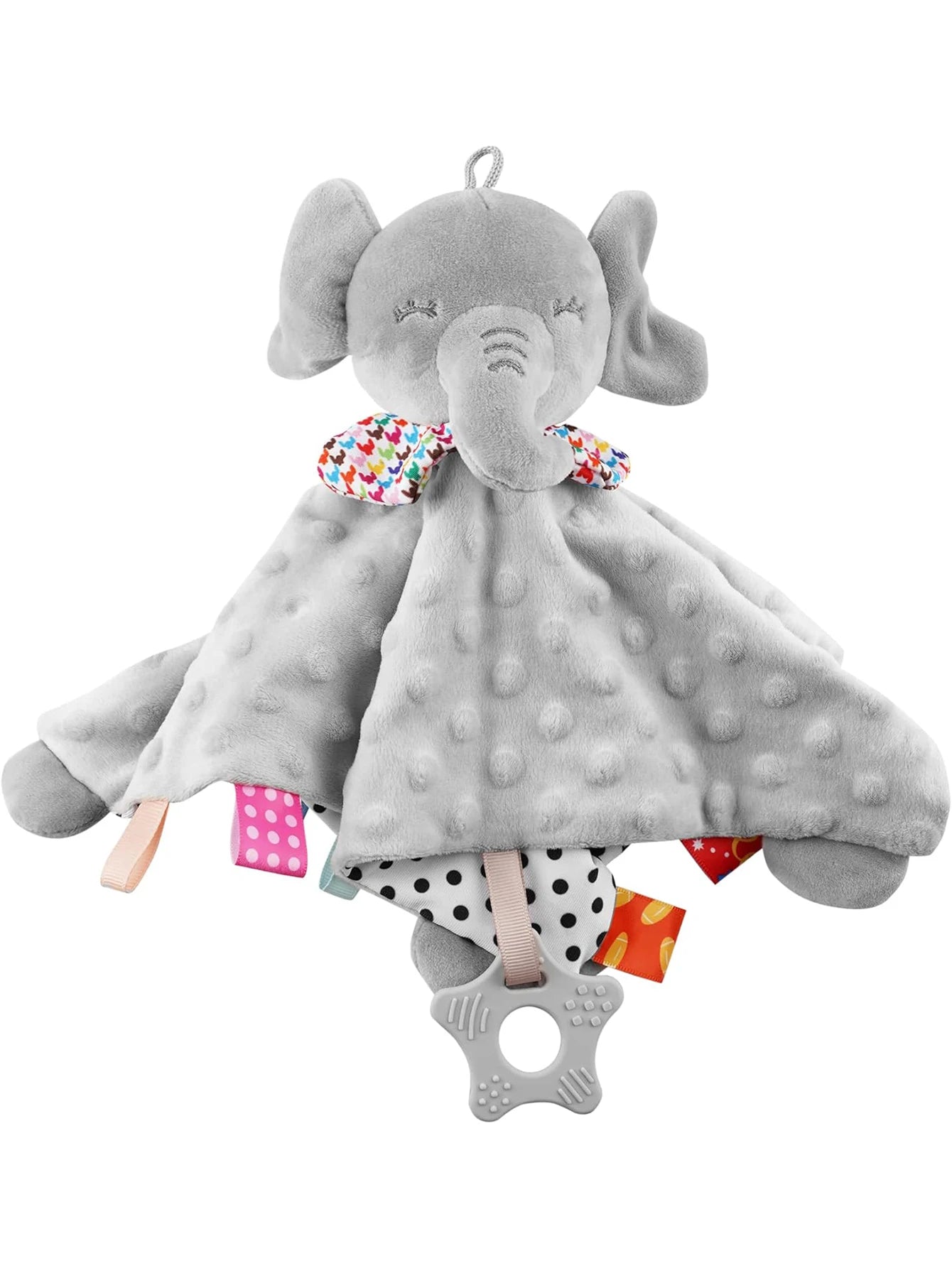Elephant Baby Comforter Blanket Soft Appease Towel Baby Rattle Animals Toys Soothe Reassure Sleeping Towel Lathe HangingToddler