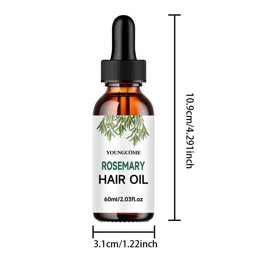 Rosemary Dense Hair Essential Oil Repair Hairs Damage Prevent Hair Loss Promotes Hair Growth Fights Dandruff Dry ScalpAdds Shine