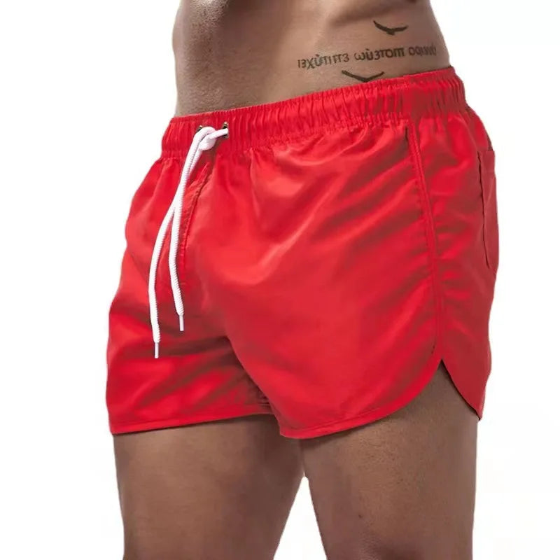 Men's Swim Shorts Summer Colorful Swimwear Man Swimsuit Swimming Trunks Sexy Beach Shorts Surf Board Male Clothing Pants Running