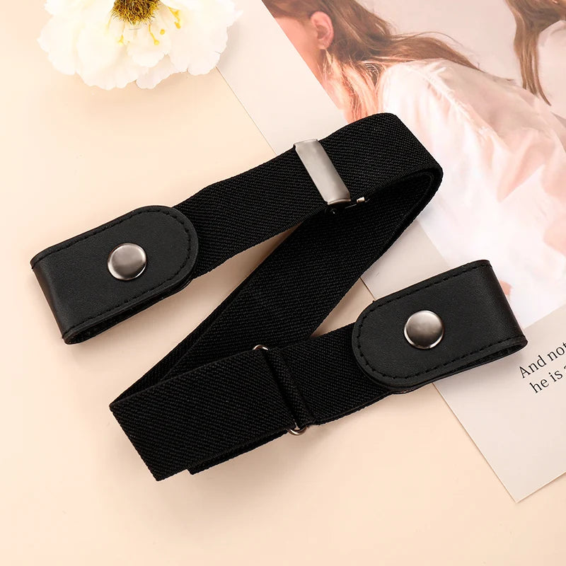 Belts for women Buckle-Free Waist Jeans Pants No Buckle Stretch Elastic Waist Women Belt Invisible Belt DropShipping