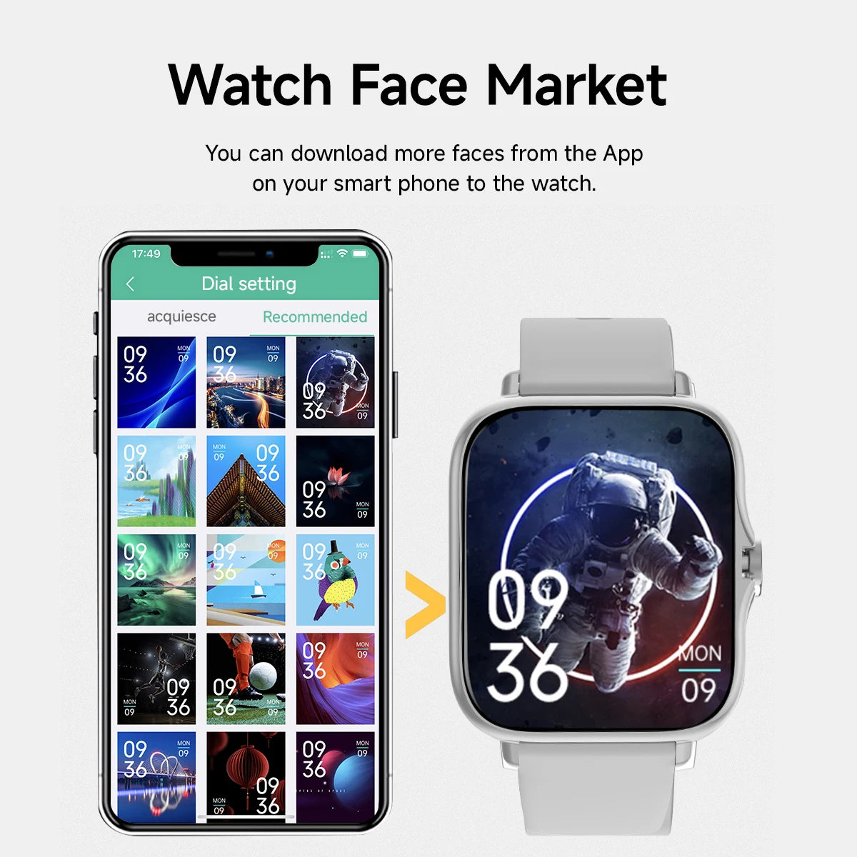 2025 Smart Watch  24H Health Monitor for Women Men Smartwatch Music Control Wireless Call Message Reminder Sport Mode