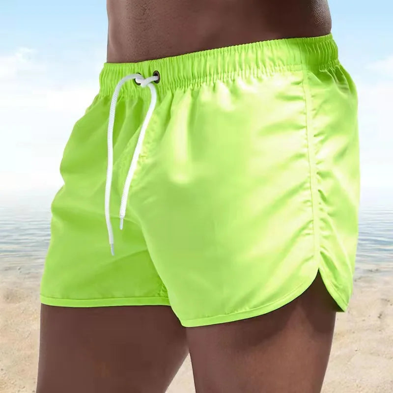 Men's Swim Shorts Summer Colorful Swimwear Man Swimsuit Swimming Trunks Sexy Beach Shorts Surf Board Male Clothing Pants Running