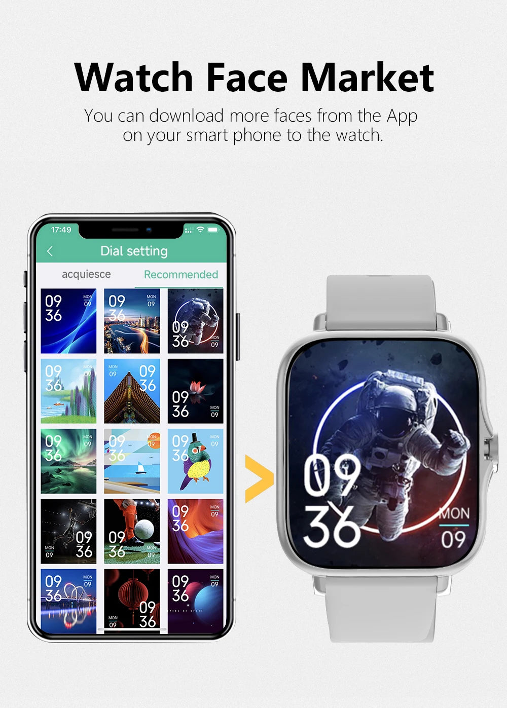 2025 Smart Watch  24H Health Monitor for Women Men Smartwatch Music Control Wireless Call Message Reminder Sport Mode