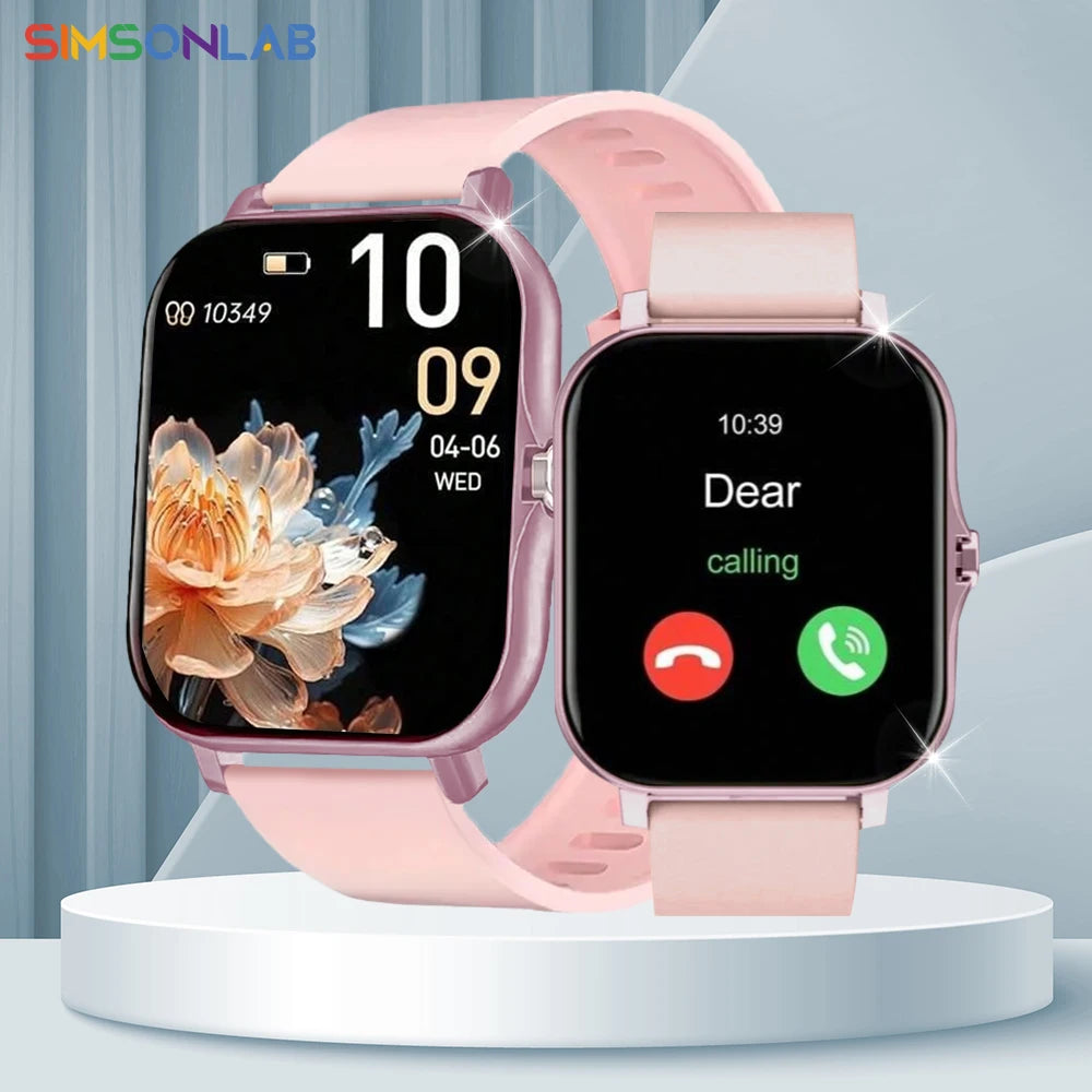 2025 Smart Watch  24H Health Monitor for Women Men Smartwatch Music Control Wireless Call Message Reminder Sport Mode