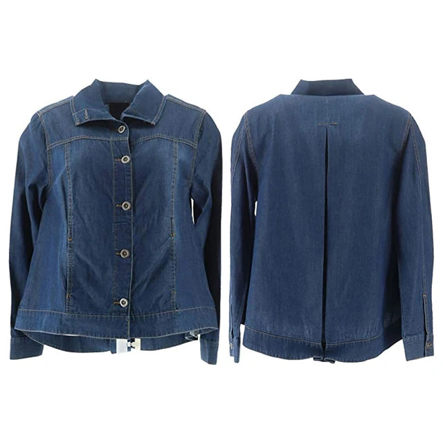 Latest Design High Quality Women's Denim Jacket Polyester/Cotton Soft Casual Gothic Streetwear Button Autumn Washed Hot Selling