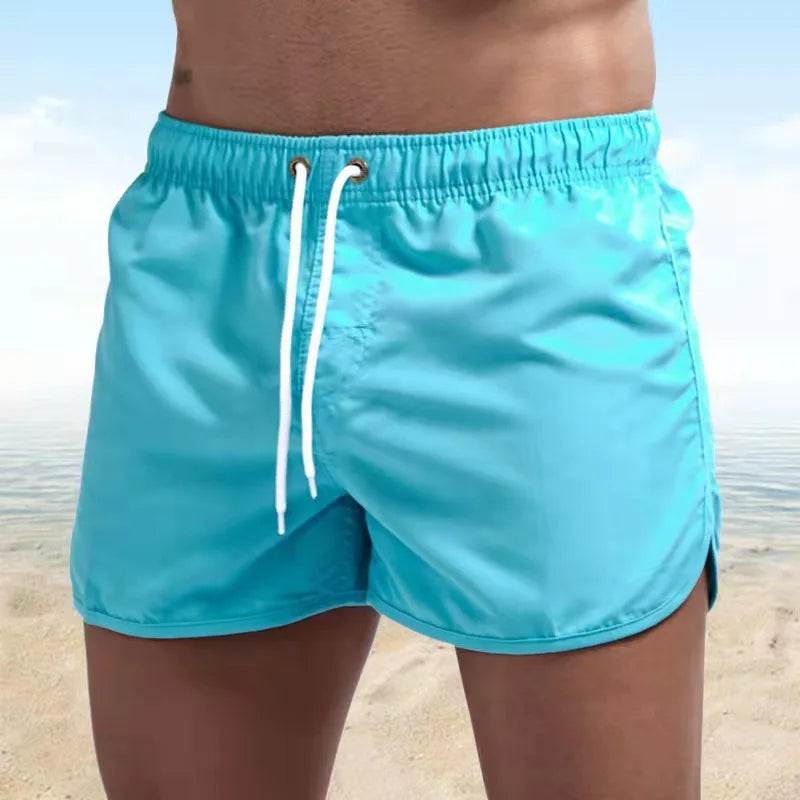 Men's Swim Shorts Summer Colorful Swimwear Man Swimsuit Swimming Trunks Sexy Beach Shorts Surf Board Male Clothing Pants Running