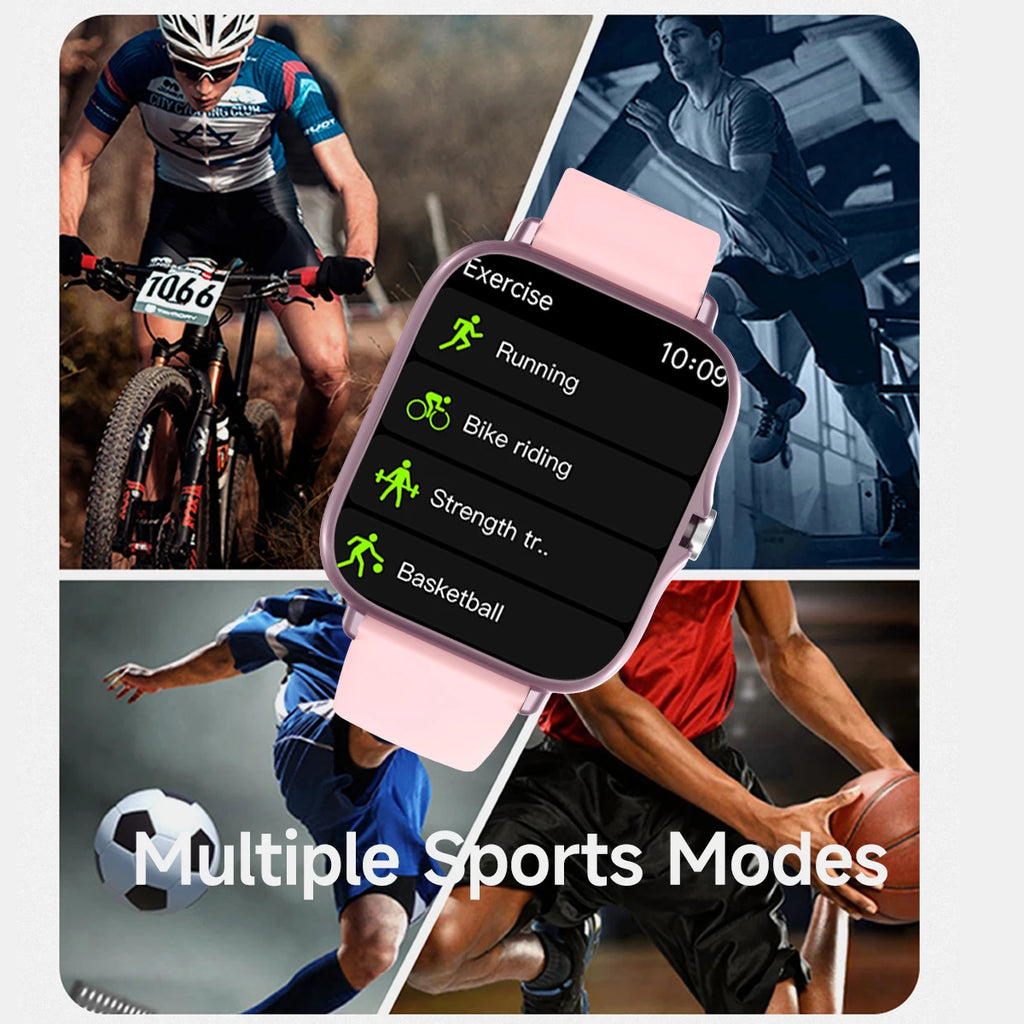 2025 Smart Watch  24H Health Monitor for Women Men Smartwatch Music Control Wireless Call Message Reminder Sport Mode