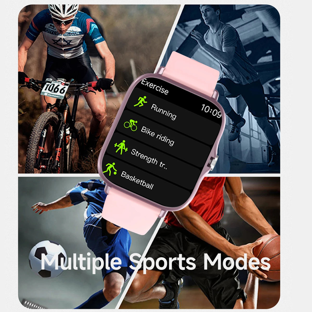 2025 Smart Watch  24H Health Monitor for Women Men Smartwatch Music Control Wireless Call Message Reminder Sport Mode