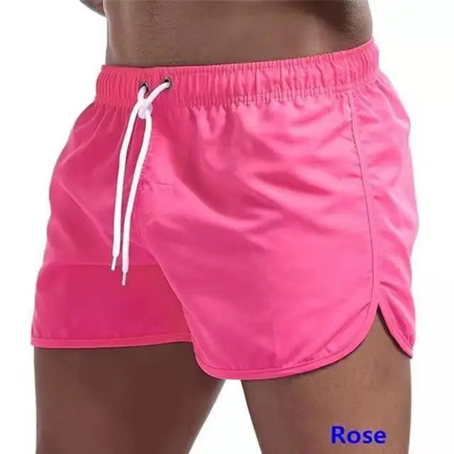 Men's Swim Shorts Summer Colorful Swimwear Man Swimsuit Swimming Trunks Sexy Beach Shorts Surf Board Male Clothing Pants Running
