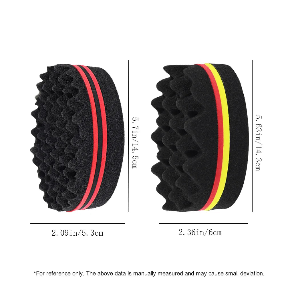Hair Brush Sponge Barber Oval Double Side Magic Twist Hair Brush Breathable Perm Styling Brush Salon Curl Brush for Hair Styling