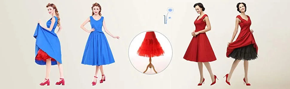 Vintage Wedding Bridal Petticoat Cosplay Rockabilly Dress Crinoline for Woman Wedding Bridal Underskirt Rockabilly Tutu