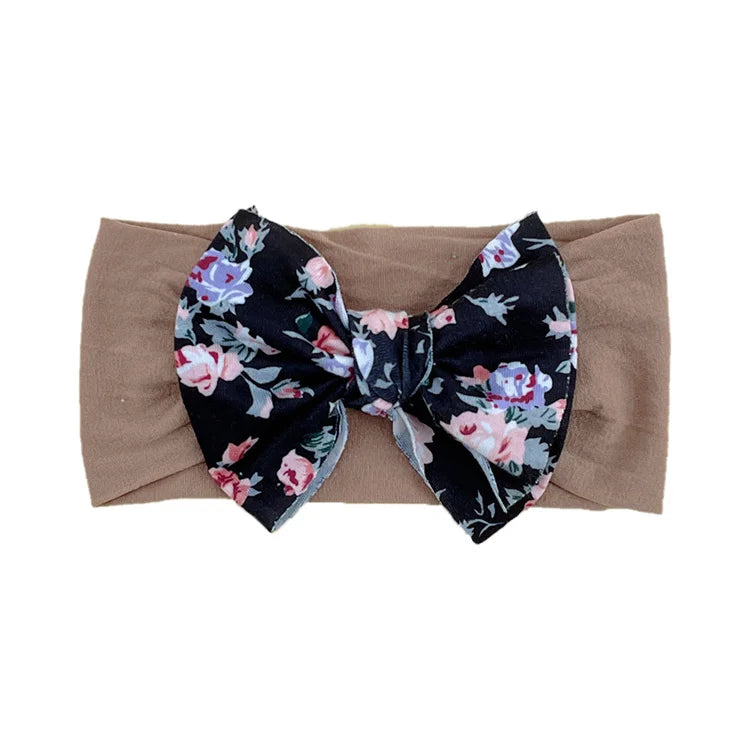 New Baby Products Cute Baby Nylon Traceless Wide Headband Children's Hair Accessories Baby Bows and Headbands Set