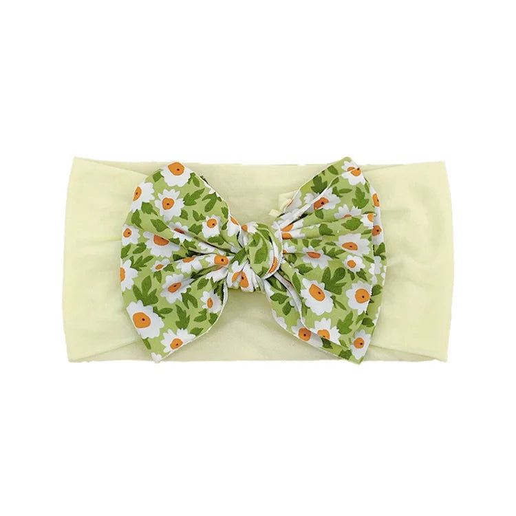 New Baby Products Cute Baby Nylon Traceless Wide Headband Children's Hair Accessories Baby Bows and Headbands Set