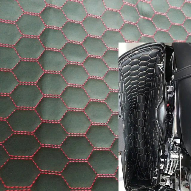 Quilting Knitted PU or PVC Synthetic Leather for Liner of Motorcycle Trunks & Saddle Bags