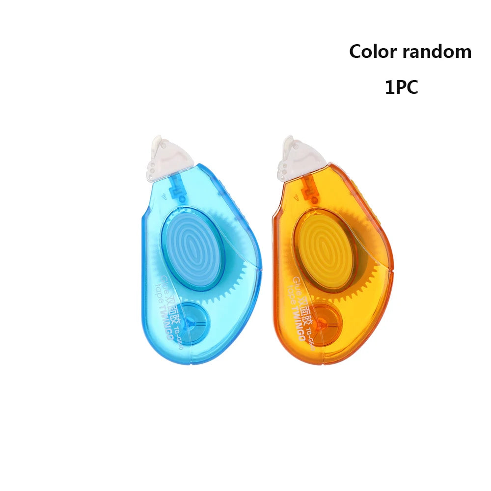 3 Type Creative Double Sided Adhesive Dots Stick Roller Glue Tape Dispenser Sticks Adhesive Cutter Stationery Office Supply