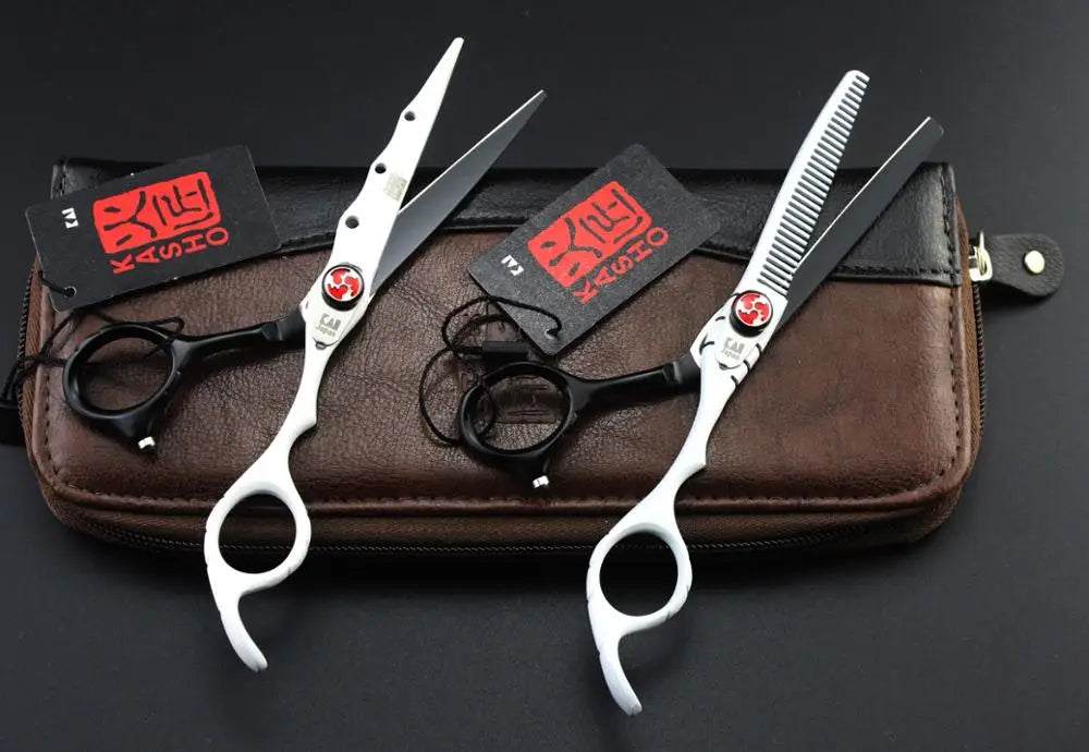 Professional 6 inch scissors Hairdressing scissors Barber scissors Straight Thinning  Hair Cutting Tool