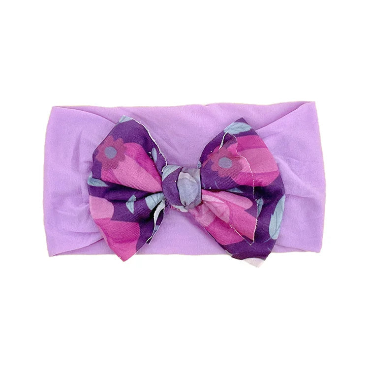 New Baby Products Cute Baby Nylon Traceless Wide Headband Children's Hair Accessories Baby Bows and Headbands Set