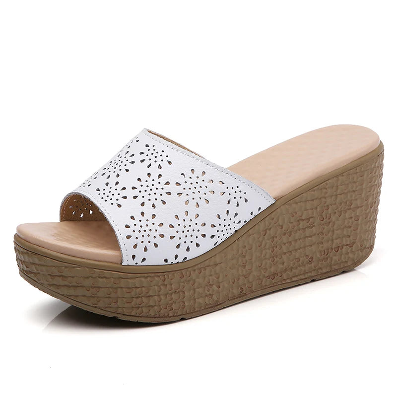 Latest Ladies Fashion Girls Fancy Wedge Heel Sandals Shoes