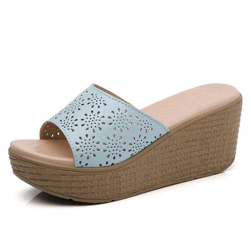 Latest Ladies Fashion Girls Fancy Wedge Heel Sandals Shoes