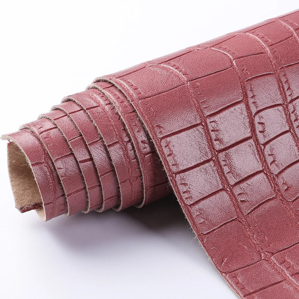 AH1911 R- Wholesale Factory Cheap Price 1.0mm Fabric Slub PVC Leather Luggage Leatherette Synthetic Imitation Embossed Craft