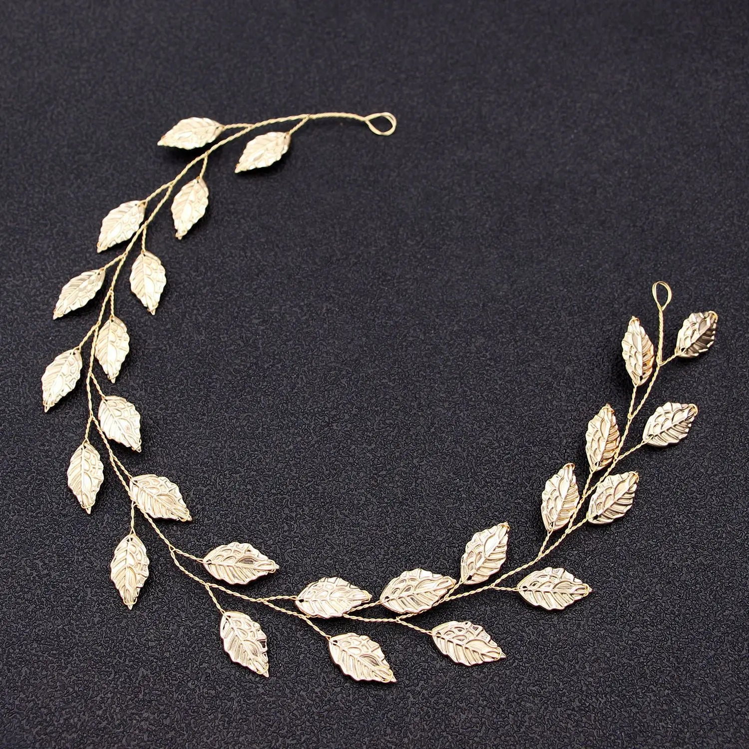 Fashion Clear Bridal Tiara Headbands for Women Wedding Hair Jewelry Accessories Handmade Leaf Bride Headdress Hair Ornaments