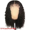 Kinky Curly Brazilian Virgin Hair 13x6 Transparent for Lace Frontal Wig with Baby Hair Double Drawn Small Cap Human Hair Wigs