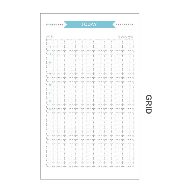 A5 A6 A7 Laser Notebook Planner Organizer Binder Books Journal Sketchbook Accessories Diary Office Supplies Notebook