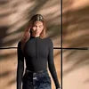 European and American Cross-border 2024 Long Sleeved Jumpsuit Sexy Ribbed Front Zipper Long Sleeved Top Jumpsuit