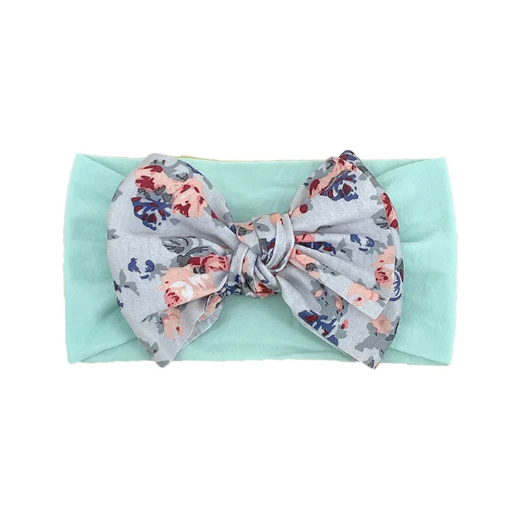 New Baby Products Cute Baby Nylon Traceless Wide Headband Children's Hair Accessories Baby Bows and Headbands Set