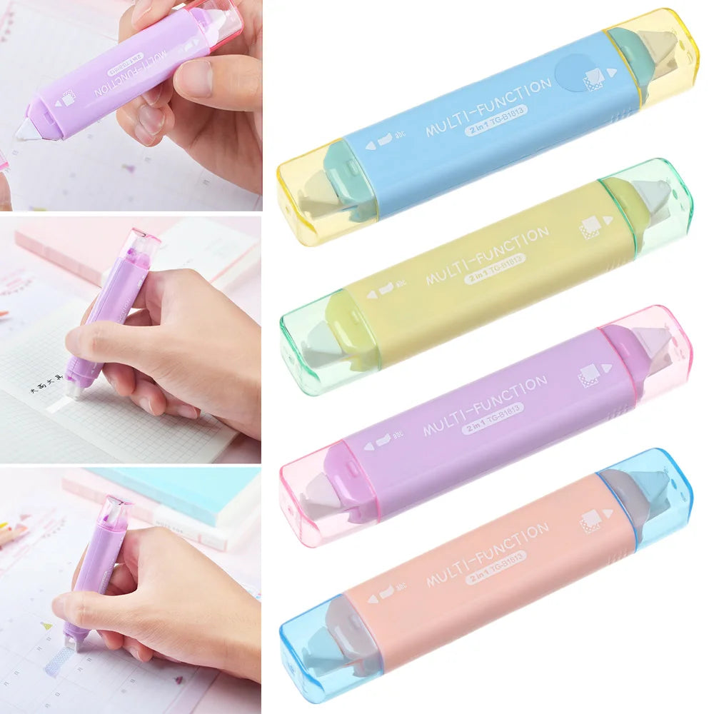 3 Type Creative Double Sided Adhesive Dots Stick Roller Glue Tape Dispenser Sticks Adhesive Cutter Stationery Office Supply