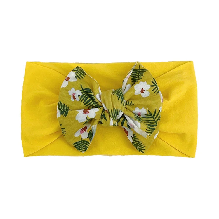 New Baby Products Cute Baby Nylon Traceless Wide Headband Children's Hair Accessories Baby Bows and Headbands Set