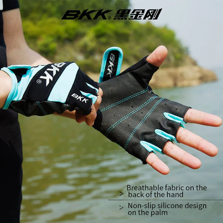 For  Full & Half-Finger Fishing Gloves Water-Proof & Breathable with Sun Protection Outdoor Hand Protective Accessory