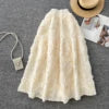 Boutique Wholesale 2025 Spring New Fashionable High Waist Slimming A-line Women's Half Skirt