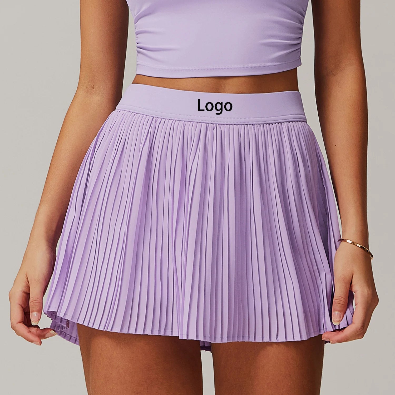 Custom logo Wholesale Women Golf Sports Skirt Soft High Waist Pleated Women Tennis Sports Wear Skirt With Shorts