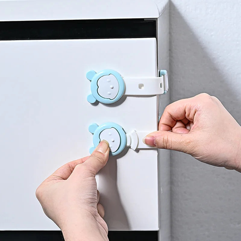 High Quality  5 Length Adjustable Baby Anti-pinch Safety Lock Bpa Free Baby Safety New Magnetic Safety Drawer Lock Child