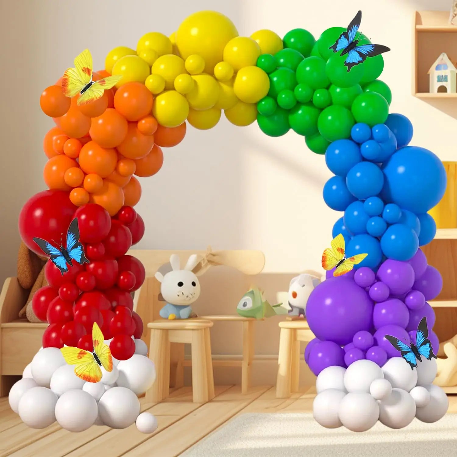 Hot Sale Rainbow Balloon Garland Arch Kit Perfect for Birthday Party Graduation Baby Shower Photo Props Colorful Balloons