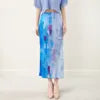 High Quality 2025 Latest Pleated Skirt Women's Elegant High Waist Printed Casual Pleated Mid-length Women's Skirt
