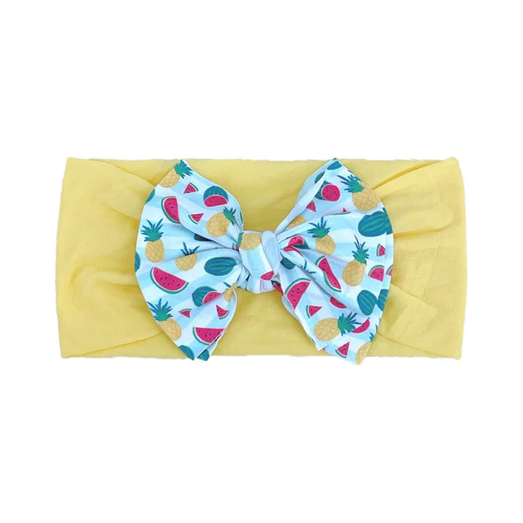 New Baby Products Cute Baby Nylon Traceless Wide Headband Children's Hair Accessories Baby Bows and Headbands Set
