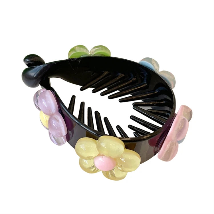 Maruko Hair Ornaments Lazy Hair Clip Plate High Ponytail Fixed Artifact Clip Buckle Hairpin Baby Accessories