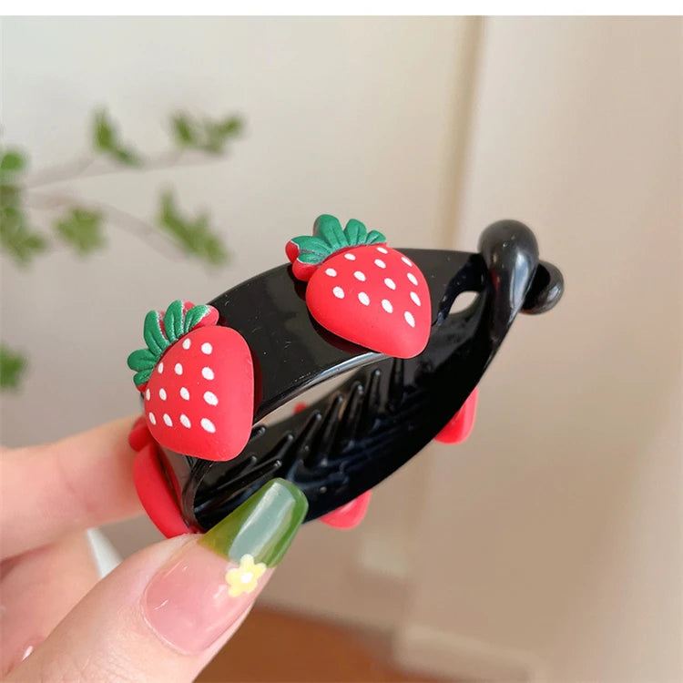 Maruko Hair Ornaments Lazy Hair Clip Plate High Ponytail Fixed Artifact Clip Buckle Hairpin Baby Accessories