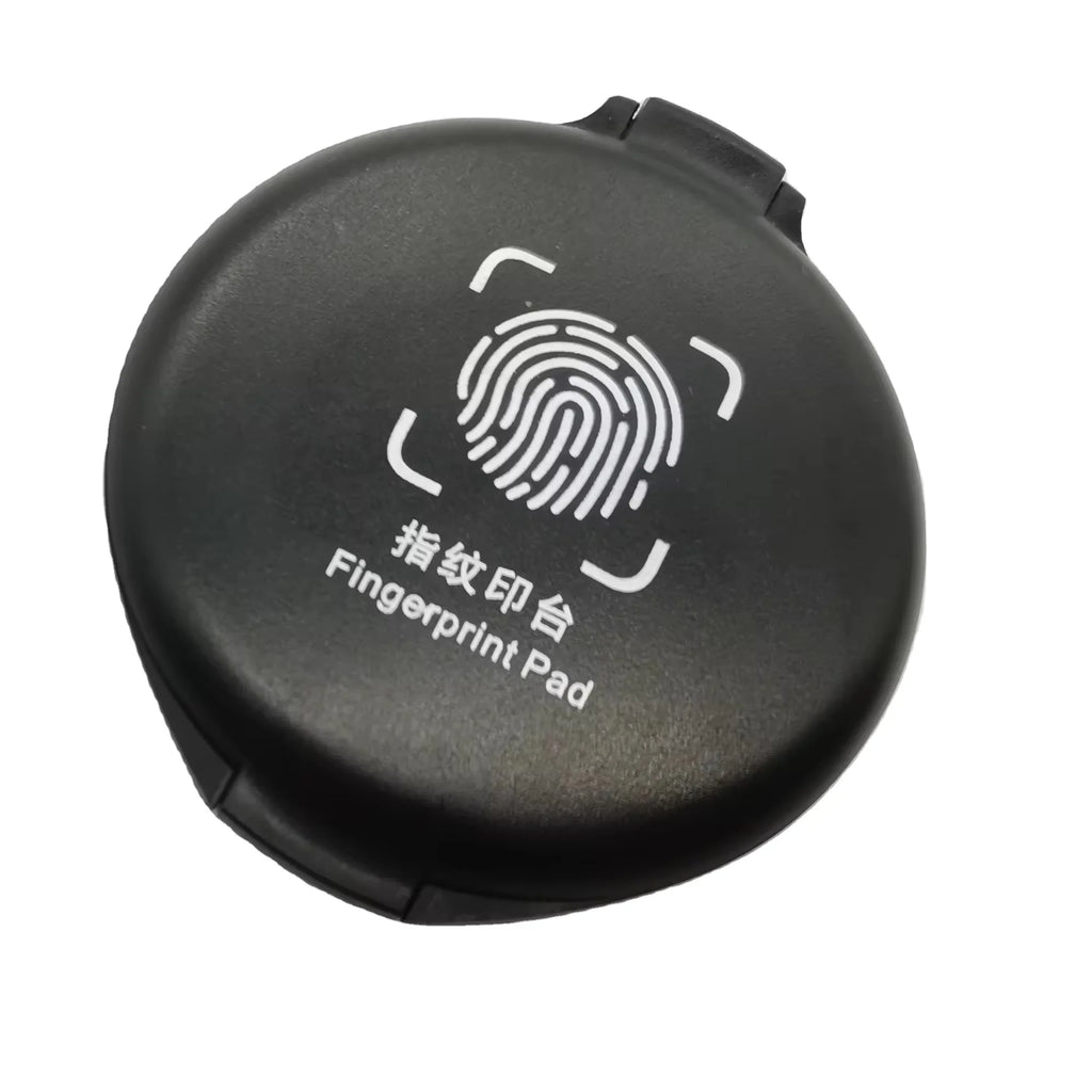 Non-toxic Fingerprint Ink Pad  Round Inkless Pad for Office Notary Supplies ID Fingerprint Cards