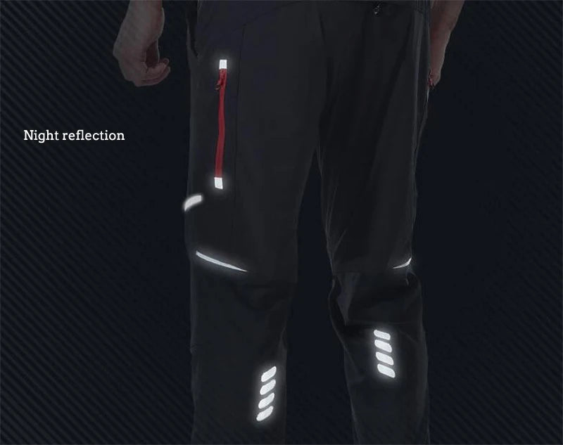 Quick Dry Stretch Thin Pants Men Casual Sport Joggers Streetwear Track Reflective Trousers Pantalon Sweatpants 4XL Men Clothing