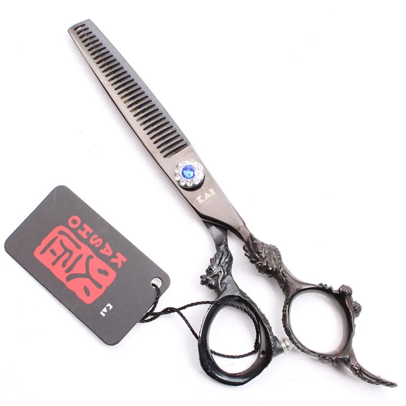Professional 6 inch scissors Hairdressing scissors Barber scissors Straight Thinning  Hair Cutting Tool