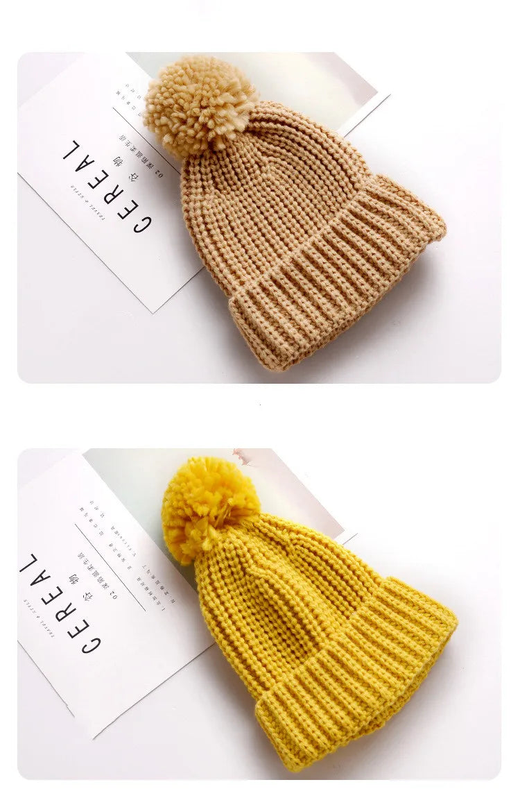 2021 Autumn Kids Winter Hats and Caps New Designer Children Baby Beanie Hats Knitted Caps