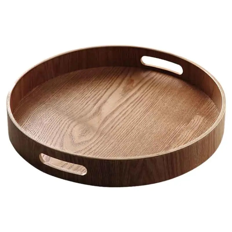 Craft Valley SS Large Eco-Friendly Biodegradable Acacia Wood Serving Tray Custom Design Handles Durable Dishwasher Safe American