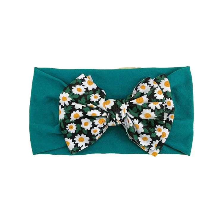 New Baby Products Cute Baby Nylon Traceless Wide Headband Children's Hair Accessories Baby Bows and Headbands Set