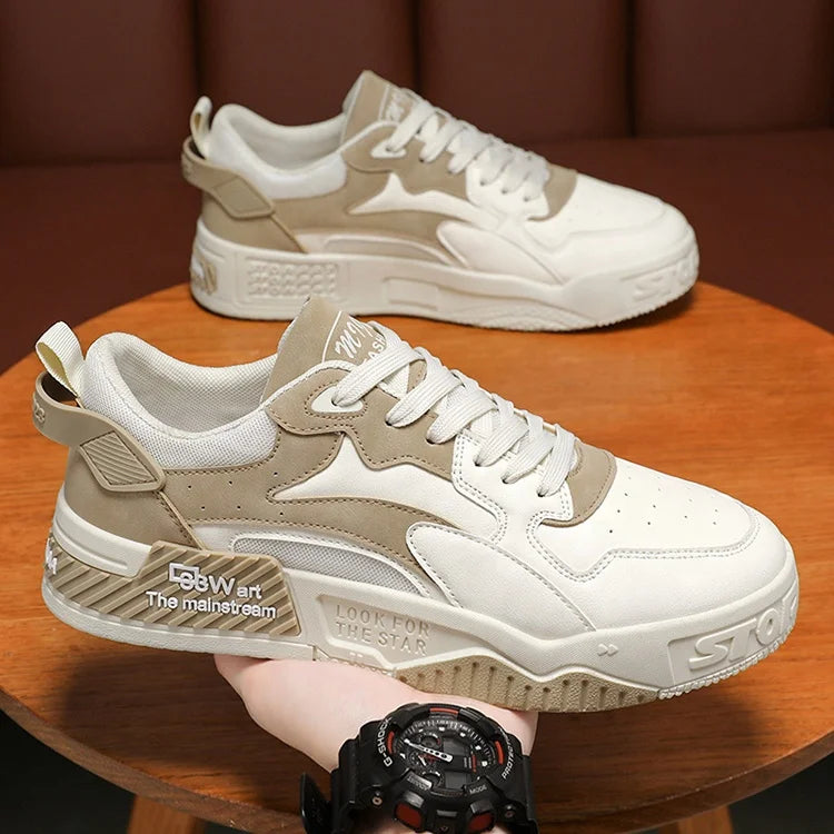 Y Men's Thick Sole Platform Sneakers Breathable Casual Wear-resistant Waking Style Shoes for Men